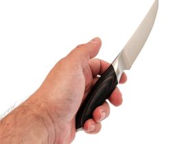 Нож кухонный для стейка Okroshka Truffle 11.6 см, сталь 9cr18mov, рукоять Pakka Wood