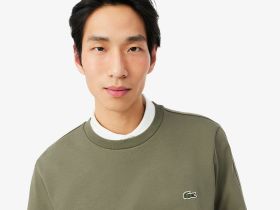 Мужской флисовый свитшот Lacoste классического кроя