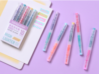 Набор текстовыделителей, двусторонние Languo, 10 цветов, 5 шт