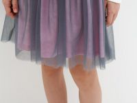 Трикотажное платье мини для девочек, Белый