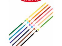 Набор карандашей цветных Гамма 12 цв, квадратные, заточен., метал. пенал