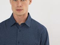 Рубашка в клетку, Синий