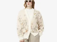 Женский кардиган Lacoste с цветочной вышивкой