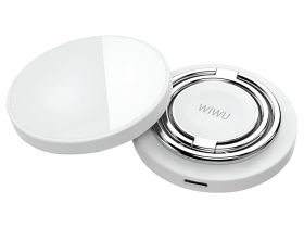 Беспроводное зарядное устройство WIWU Wireless Charger 3 в 1 15W для iPhone/Apple Watch/AirPods (Wi-W027) (белый)