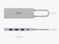 Адаптер Xiaomi Type-C 5 в 1 на 3хUSB 3.0/Type-C/HDMI (XMDS05YM) (Silver)