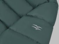 Стеганый пуховик с натуральным пухом