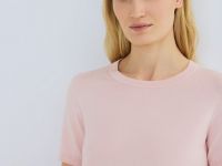 Базовый джемпер с коротким рукавом, Розовый