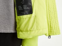 Пуховик с воротником-стойкой