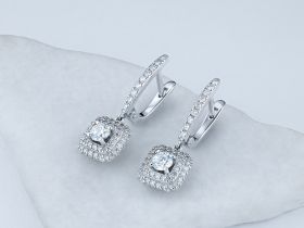Серьги из белого золота э4712сг11199070