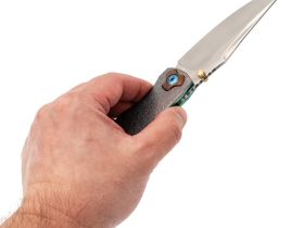 Складной нож Assassin knives Ti-Rex, сталь Damascus, рукоять титан