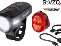 Набор фонарей Sigma Aura 45 / Nugget II (красный / белый)