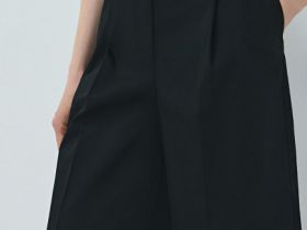 Шорты со складками, Черный