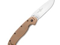Нож складной Ontario RAT-1, сталь D2, Satin, рукоять термопластик GRN, brown