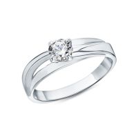 Серебряное кольцо с фианитом