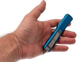 Автоматический выкидной нож Microtech Ultratech 121-10BL, сталь M390, рукоять алюминий