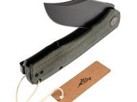 Складной нож Petrified Fish Victor Green, сталь K110, рукоять микарта