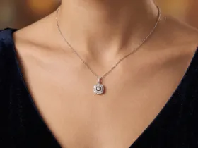 Подвеска из белого золота э4712пд07210131