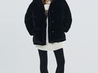 Утеплённая стёганая куртка, Черный