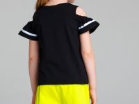 Фуфайка трикотажная для девочек (футболка)