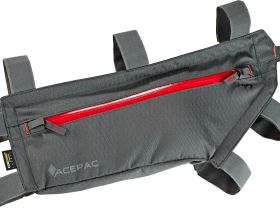 Велосумка на раму Acepac Zip Frame Bag большая (серый)