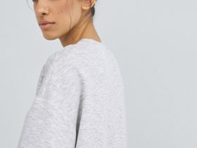 Футболка оверсайз с разрезами, Серый