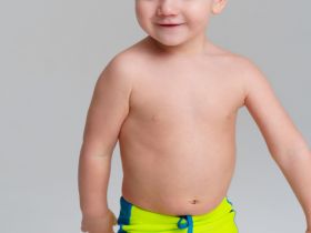 Плавки-шорты детские трикотажные для мальчиков, средней длины