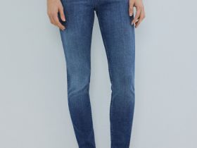 Джинсы Skinny с высокой посадкой, Синий