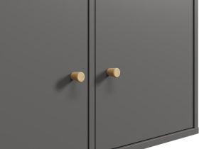 Стеллаж Кейн 5-75x75 Графитовый