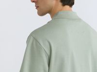 Поло с имитацией второго слоя, Зеленый