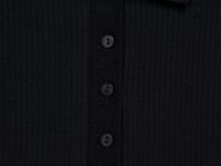 Поло в рубчик, Черный