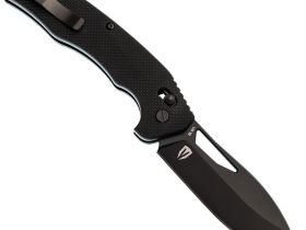 Складной нож Obertech ns-01 Drop point, сталь VG-10, рукоять G10, черный