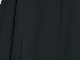 Утеплённый бомбер с отложным воротником, Черный