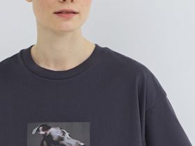 Футболка оверсайз с принтом, Серый