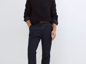 Текстурный джемпер, Синий