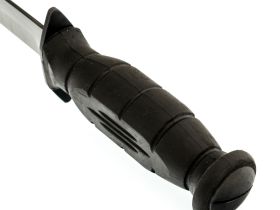 Армейский нож Разведчика Вишня, сталь 65Г, резина