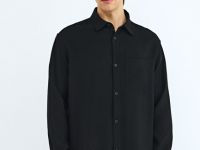 Рубашка из вискозы, Черный