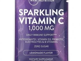 MRM, шипучий витамин C, вкус лимонада, 1000 мг, 30 пакетиков, 6 г (0,21 унции)