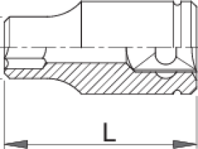 Торцевая головка Unior 1783/1 6P для низких гаек (28 мм)