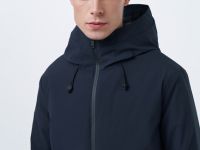 Утеплённая парка с накладными карманами, Синий