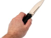 Походный нож Honor Loki, сталь D2, рукоять G10, черный