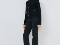 Джинсы клёш с высокой посадкой, Серый