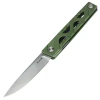 Складной нож Ruike P878-AG, сталь 14C28N, рукоять алюминий, зелёный