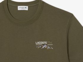 Мужская футболка Lacoste классического кроя из органического хлопка