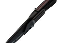 Шкуросъёмный нож Град Горький Охотник, сталь VG-10, рукоять черная микарта