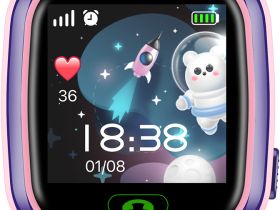 Умные часы Leef Globe Розово-фиолетовые