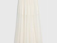 Юбка из шифона, Бежевый