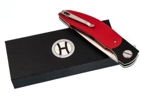 Большой складной нож Honor Tirex Red, сталь D2, рукоять G10, красный
