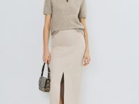 Джемпер поло из пряжи с шерстью, Коричневый