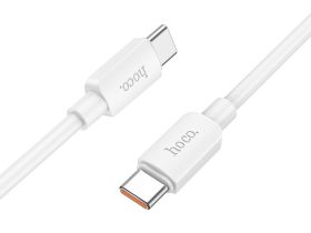 Кабель Hoco X96 Hyper (Type-C) на (Type-C) 5A/100W 100см силиконовый (белый)