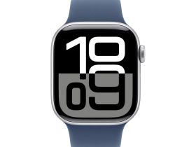Смарт-часы Apple Watch Series 10 46mm Silver Aluminum Case with Denim Sport Band (M/L)